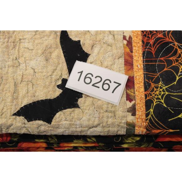 Double Sided Placemats & Runner Halloween Bats webs Fall Autumn leaves 7 pieces - Picture 14 of 14